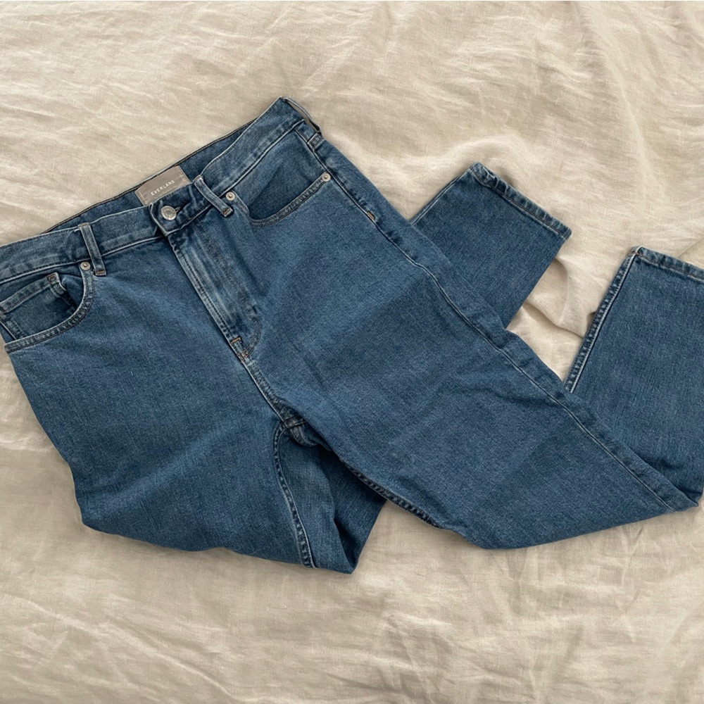 Everlane High Rise Skinny Blue Ankle Jean